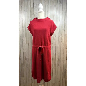 Vintage Lilly Pulitzer Red Knit‎ Dress Women's Small Sleeveless Mock Neck
